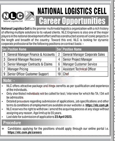 NLC Jobs 2023 Online Apply