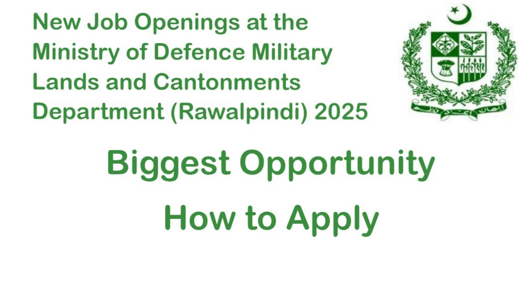 Military Lands and Cantonments Department Jobs 2025